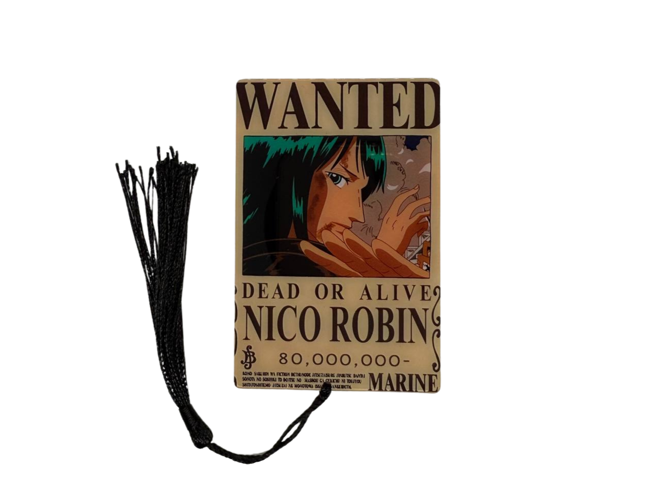 One piece wanted bookmark