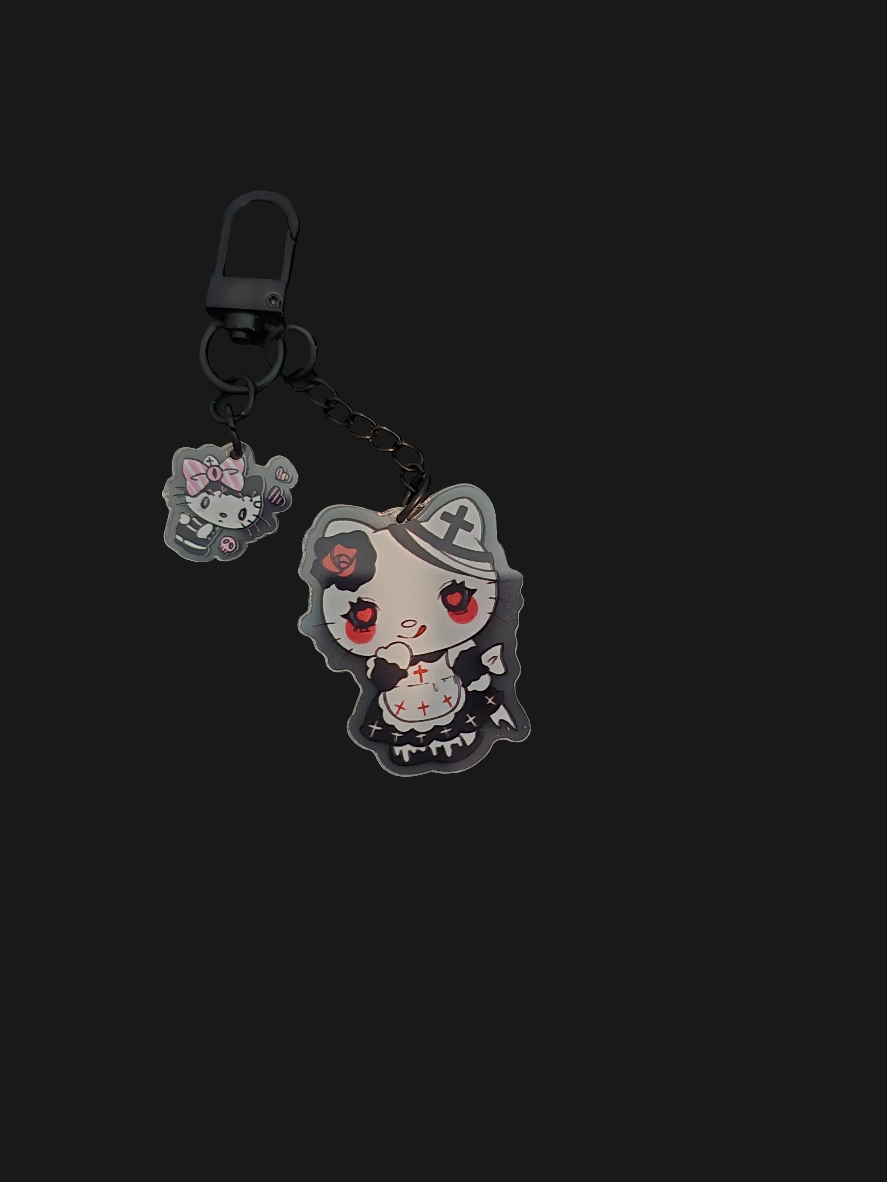 Halloween Hello kitty keychain