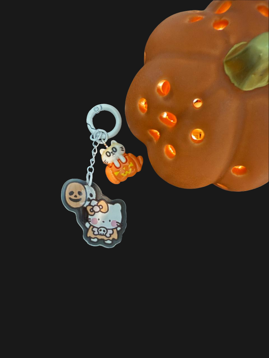 Haloween Hello kitty keychain
